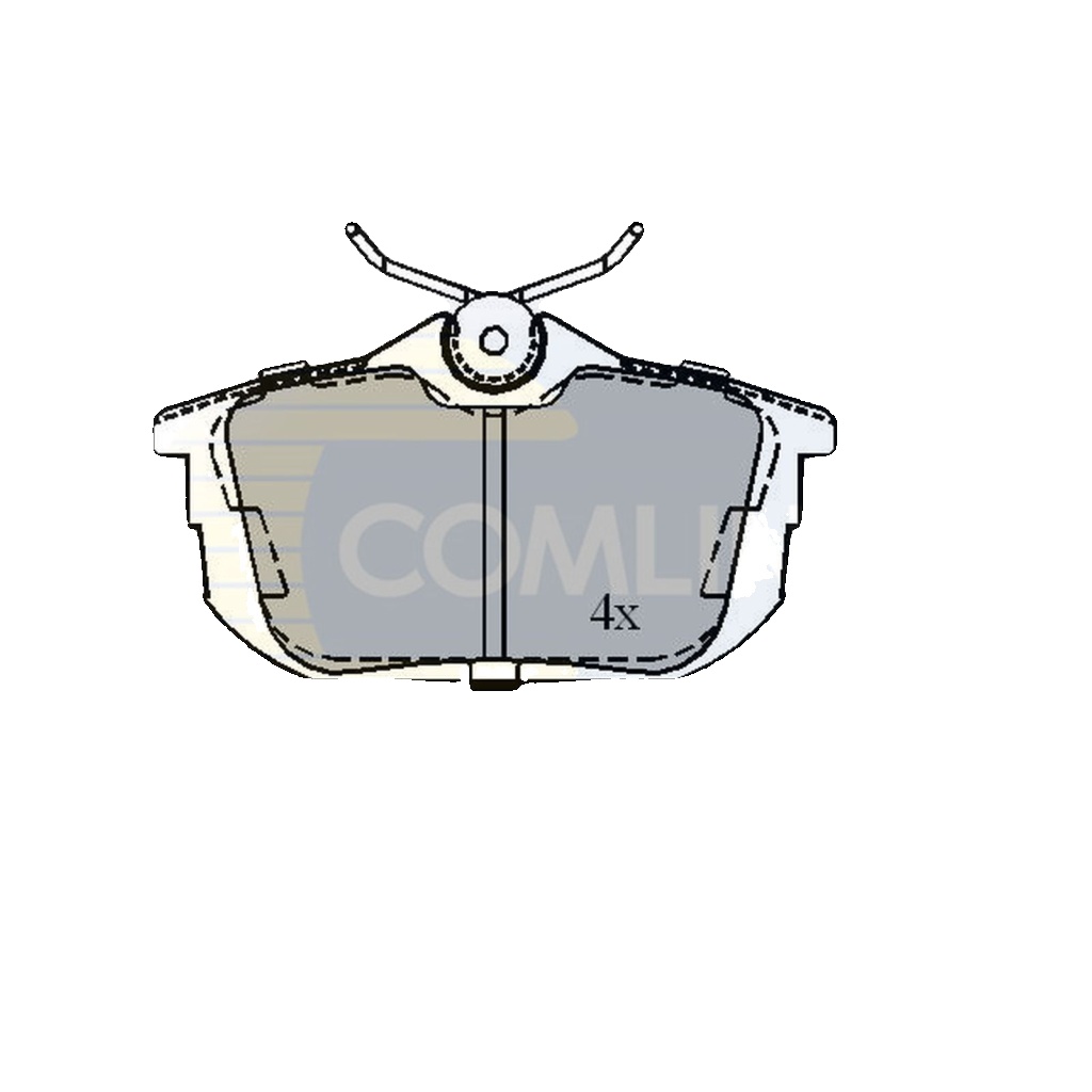 Rear COMLINE CBP3945 Brake Pad Set, disc brake for MITSUBISHI,PROTON,SMART,VOLVO
