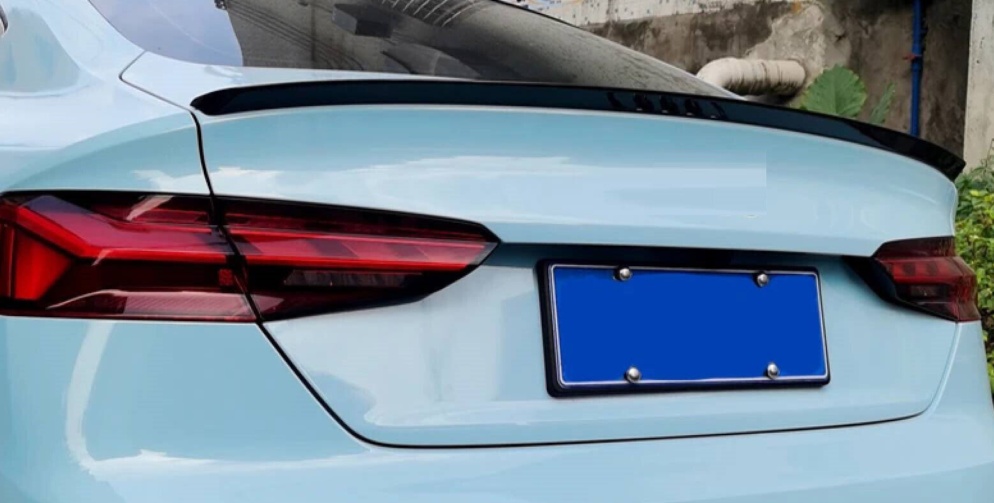 Rear Trunk Boot Lip Spoiler Gloss Audi A5 S5 Rs5 Sportback 2017- Black 9145588450166 - Image 3
