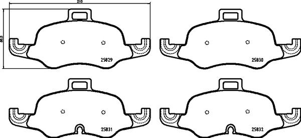 Brembo Prime Brake Pad Set P85160 Front Axle - High Quality - Free Shipping - Image 19