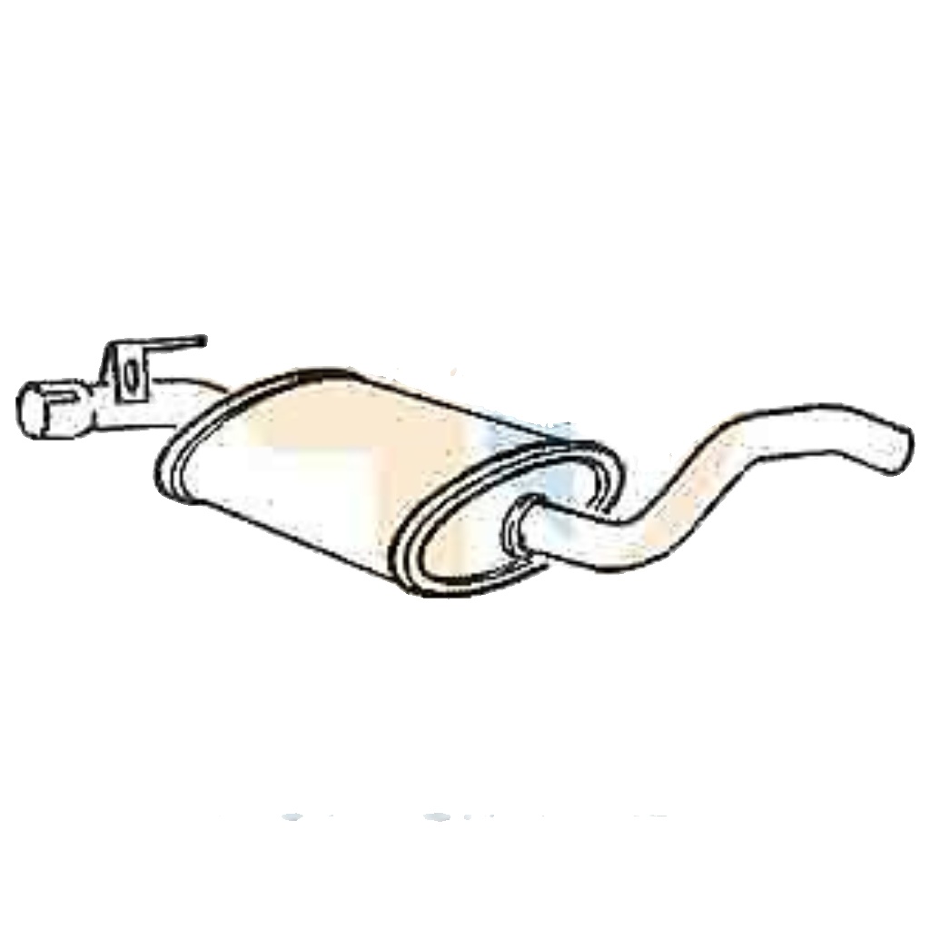 Klarius VW352T Exhaust Centre Box Golf 1.8 93-97