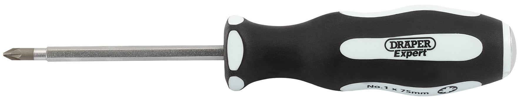 Draper 35227 'Pound Thru' PZ TYPE Soft Grip Screwdriver No1 x 75mm