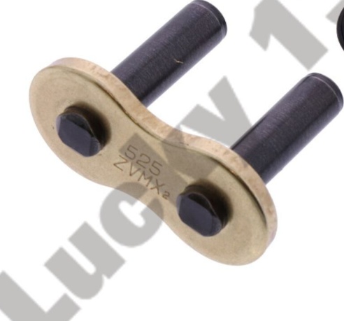 DID Rivet Link Super Heavy Duty X-Ring Gold ZVM-X2 525 Pitch