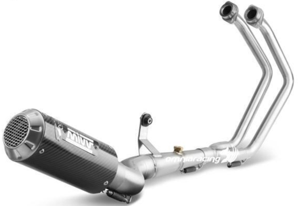 Mivv Complete Exhaust full system Carbon for YAMAHA YZF R3 2015 > 2023