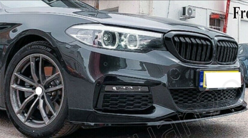 GLOSS BLACK FOR BMW 5 SERIES G30 G31 FRONT DIFFUSER SPLITTER LIP SPOILER M SPORT