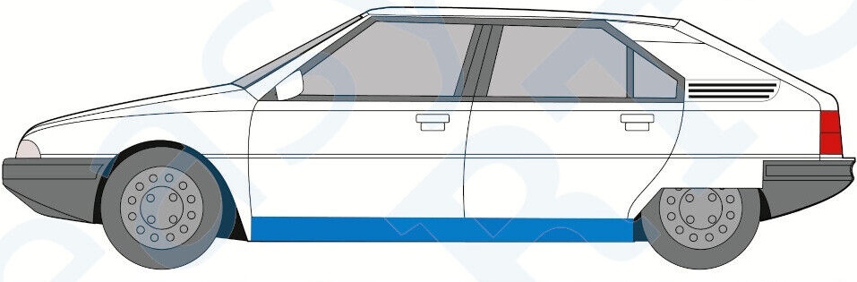 CITROEN BX 1982-1994 FULL SILL REPAIR PANEL ROCKER PANEL / PAIR
