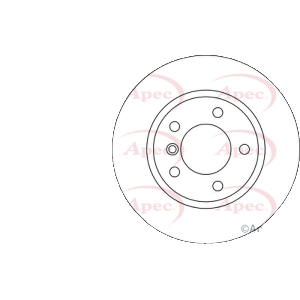 APEC DSK2303 Brake Disc Front Vented Braking Fits BMW 1 Series 3 Series