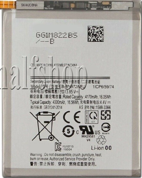 eb-bn972abu Battery for Samsung Galaxy Note 10 Plus 5g sm-n976b 4300mah