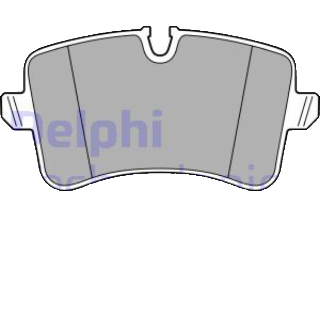 Rear Disc Brake Brake Pad Set Delphi LP3625 Fits Audi A8 Braking System