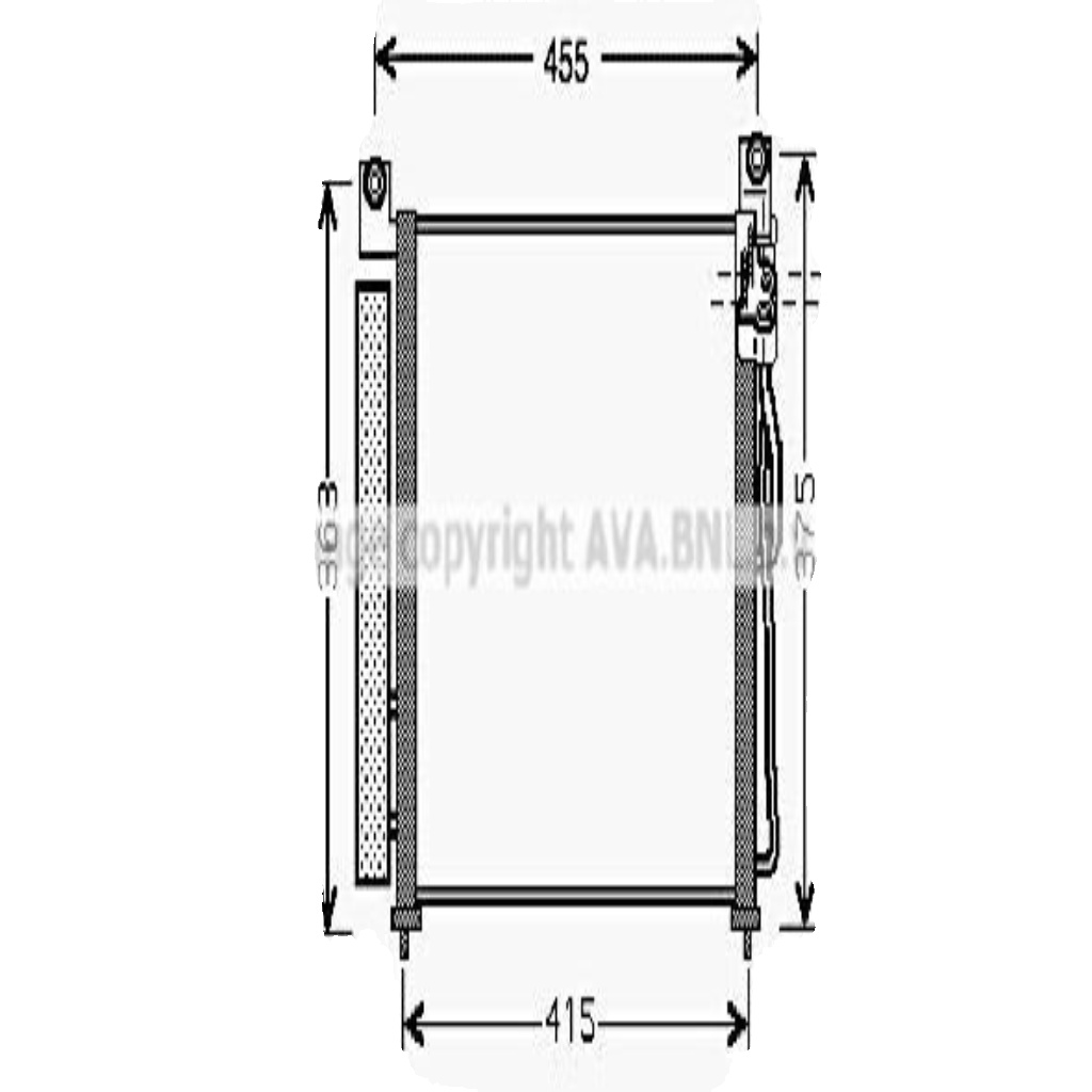 Fits AVA KA5065D KIA PICANTO AIR CONDITIONING COOLER (2004) 1.1  ⭐UK Stock⭐