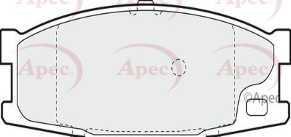 APEC BRAKE PAD SET DISC BRAKE