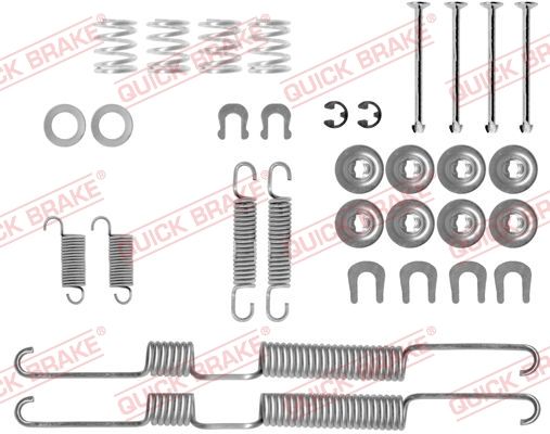 Original QUICK BRAKE Accessory Set Brake Shoes 105-0698 For Toyota VW