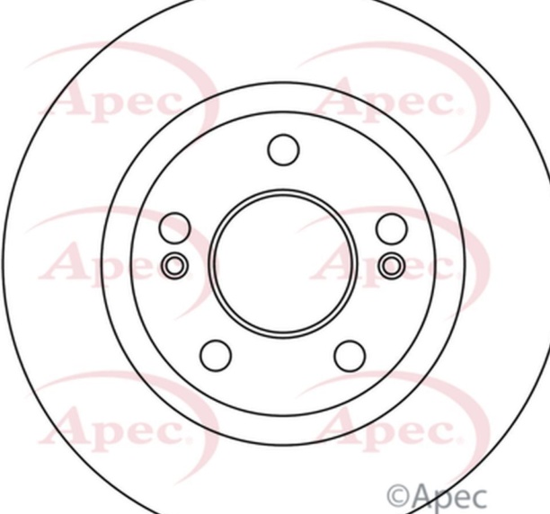 Braking Brake Disc APEC DSK3019 Front Vented Fits Hyundai XG Outer Ø 276mm