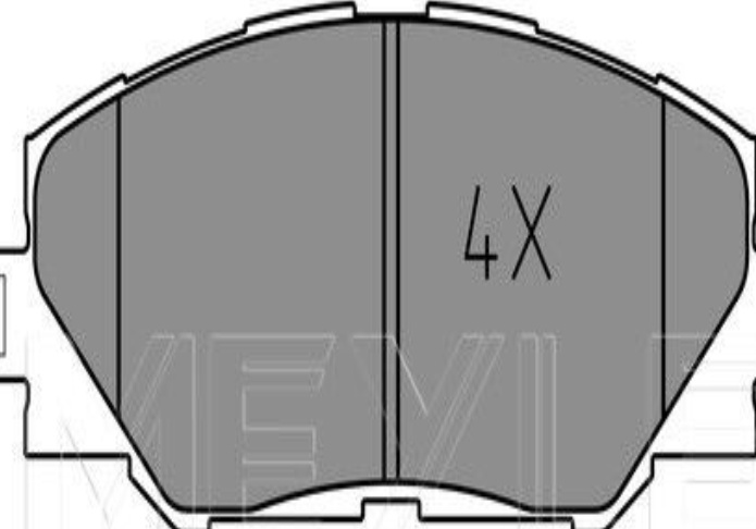 Brake pads Front Axle 025 243 3717 MEYLE for TOYOTA RAV 4 III PRIUS PLUS AURIS