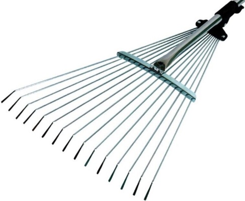 Garden Telescopic Expanding Rake Leaf Cuttings Clearing Lightweight Darlac DP465