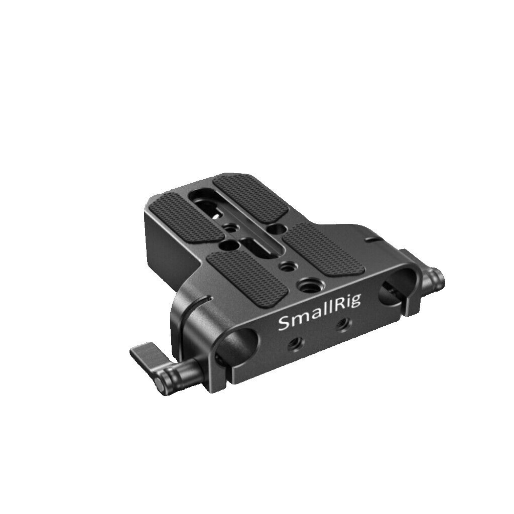 SmallRig Universal Baseplate with Dual 15mm Rod Rail Clamp for Camera Cage 1674