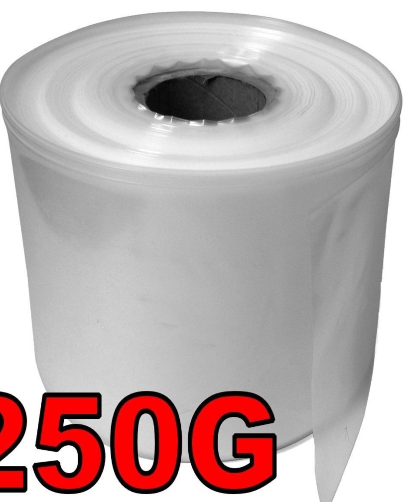 4"" x 336M Layflat polythene poly tubing 250 Gauge CLEAR
