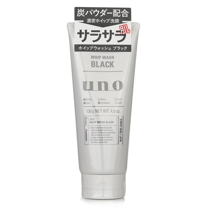 UNO WHIP WASH BLACK 130g FACIAL CLEANSER FOR MAN