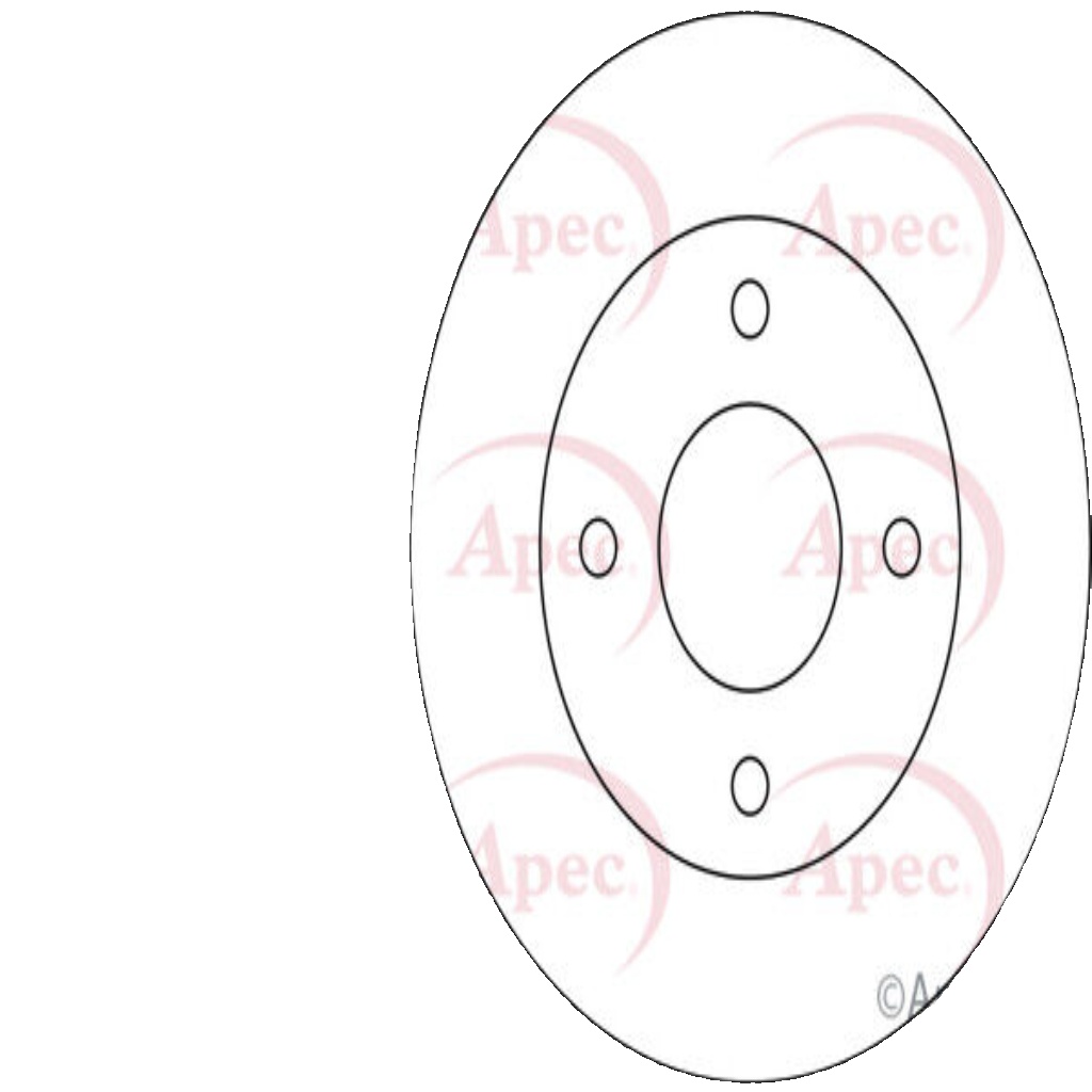 Apec Brake Disc Front Single 4544200001 4605A068 M4605A068 DSK2269