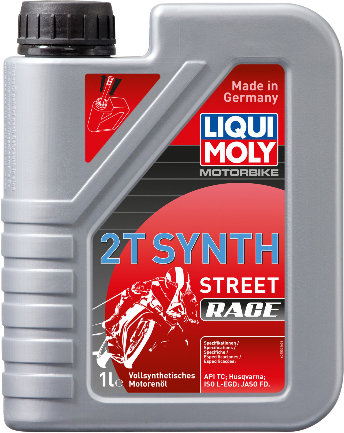 Liqui Moly Synthetic 2T Street Race Motor Oil - 1L Bottle For Motorcycle