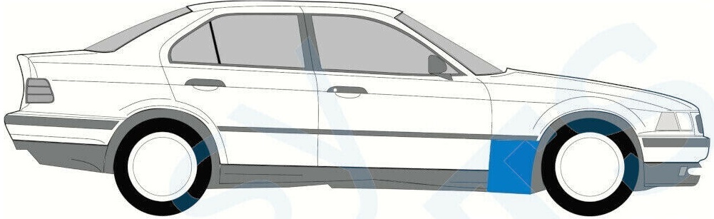 BMW 3 E36 1990-2000 FRONT WING REPAIR PANEL / LEFT LH