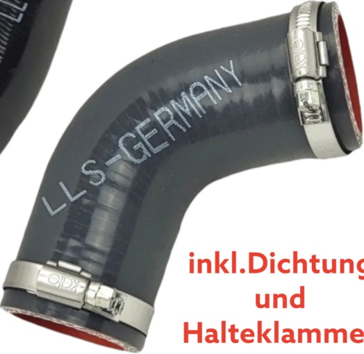 2x Turbo Hose Charge Air Hose for Renault Kadjar 1.3 TCe 144600442R