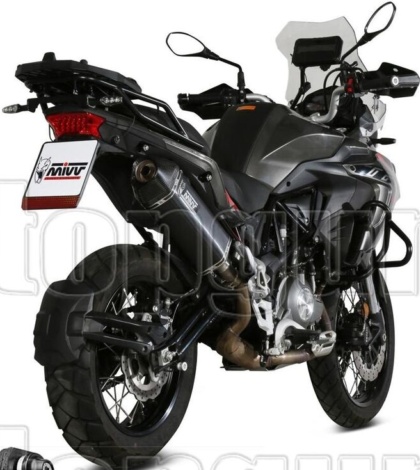 Mivv Exhaust Muffler Speed Edge Black Inox kat BENELLI TRK 502 X 2018 > 2023
