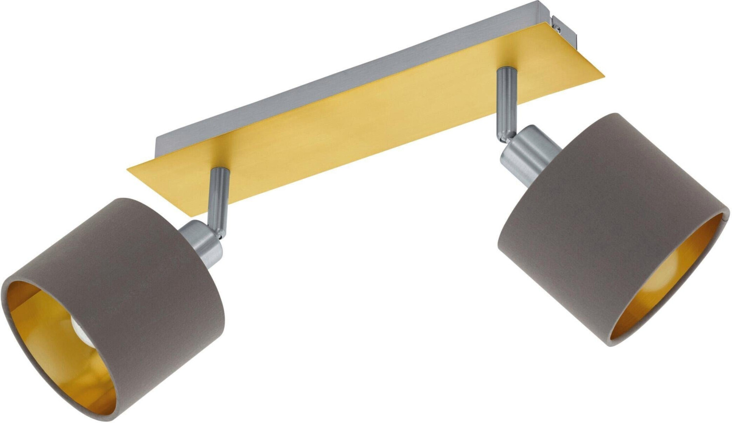 Eglo Valbiano Ceiling Light Cappuccino And Gold, 2-Bulb