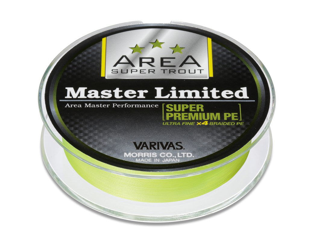 Varivas P.E Line Trout Area Master Limited 75m Yellow P.E 0.15 4.5lb (4957)