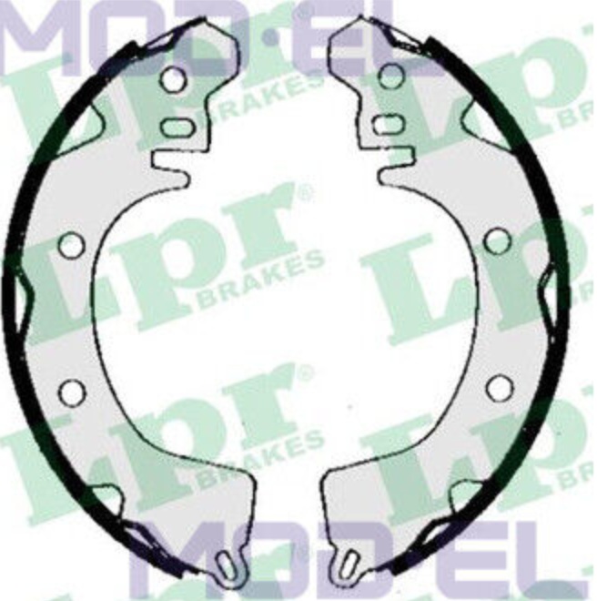 Lpr Brake Shoes Kit, Drum Brakes 5260