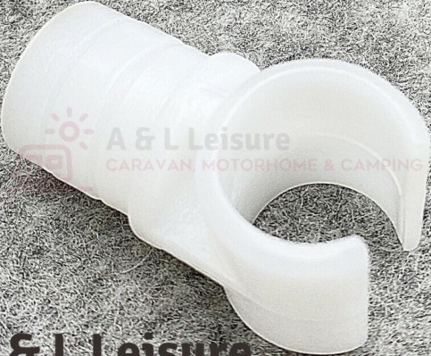 GROVE Pole 'C' Clip 23mm x4 Awning, Tent Caravan & Camping White Nylon - 109124