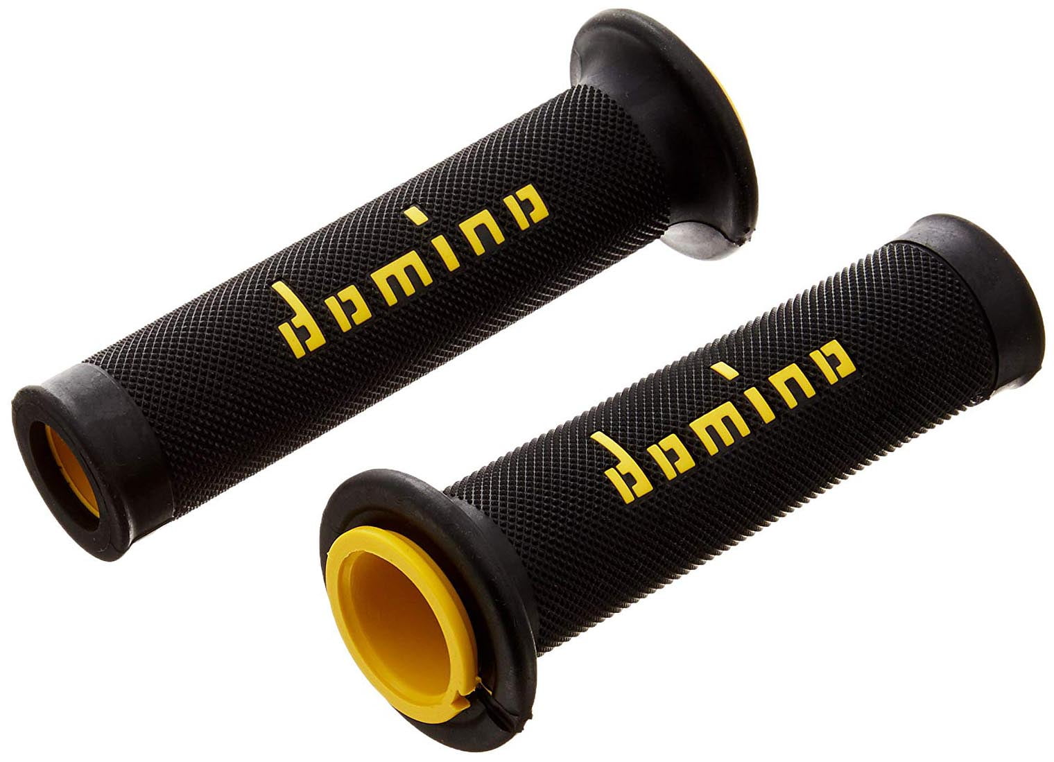 Domino Open Road Grips Black-Yellow 22 Mm D 120-125 Mm For Motorcycle