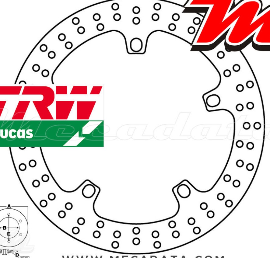 TRW MST 357 Brake Disc For Motorcycle Spare Parts Accessories Replacement Parts