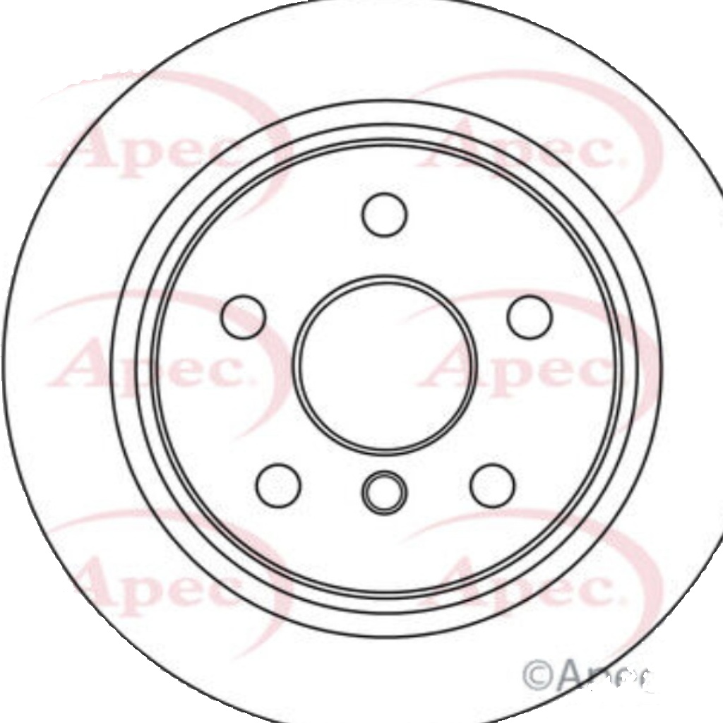 Brake Disc Front Vented Braking Fits BMW 1 Series 2 Series APEC DSK3085