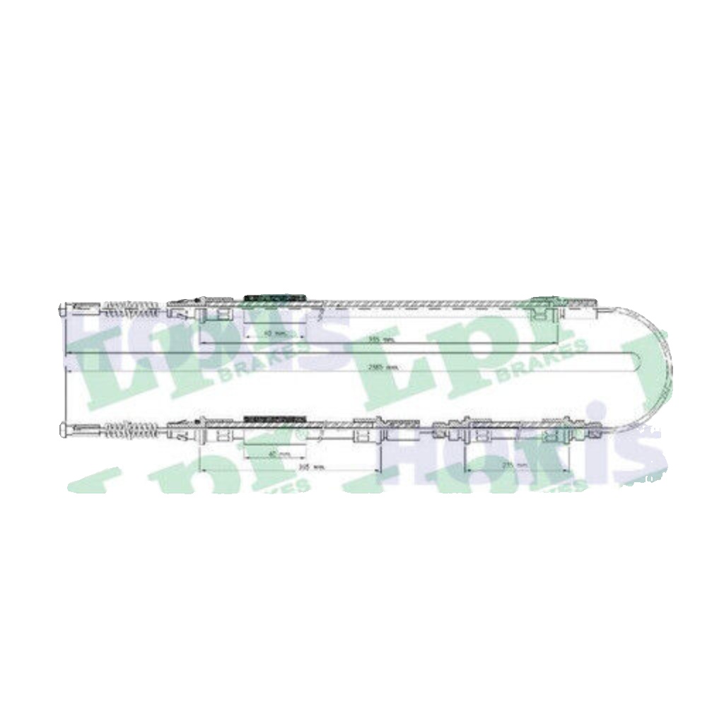 C0277B LPR Cable, parking brake for FORD