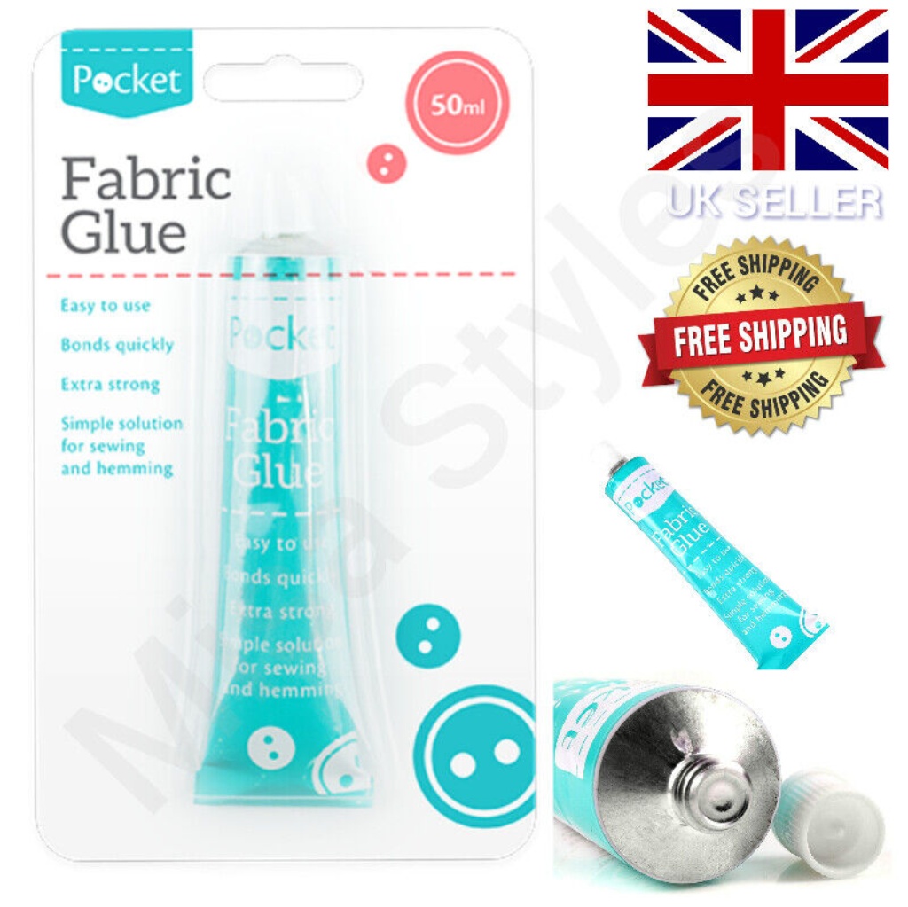 EXTRA STRONG FABRIC GLUE QUICK BOND TEXTILE HEMMING CRAFT SEWING CLOTHES REPAIR