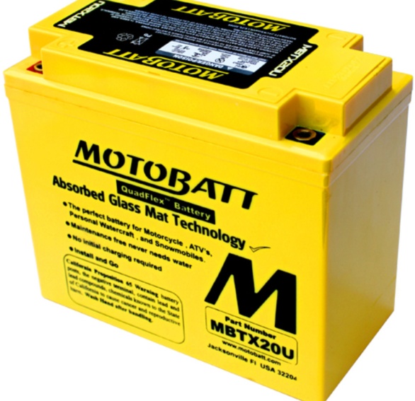 Motobatt Battery for Harley Davidson DYNA 1340 GLIDE STURGIS FXDB-S GB 1991-1992