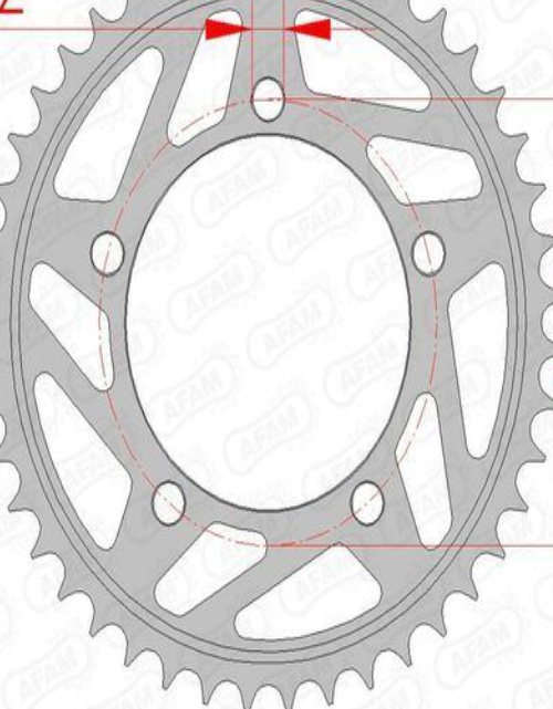 AFAM Standard Steel Sprocket 164800-Pitch 525 For Motorcycle Parts Accessories