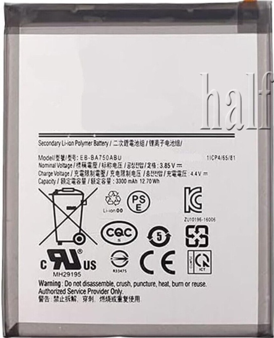 For Samsung Galaxy A10 Battery EB-BA750ABU 3300MAH Replacement Battery