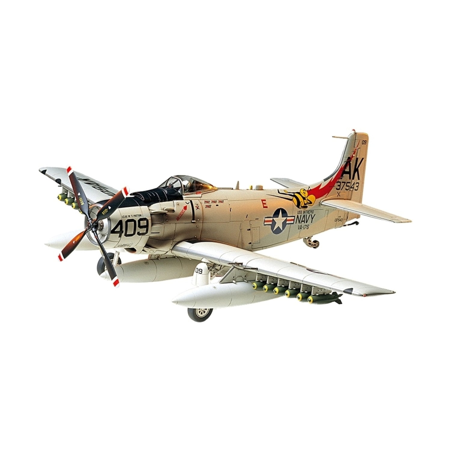Tamiya 1:48 Skyraider U.S. Navy Plastic Model Kit - Image 5