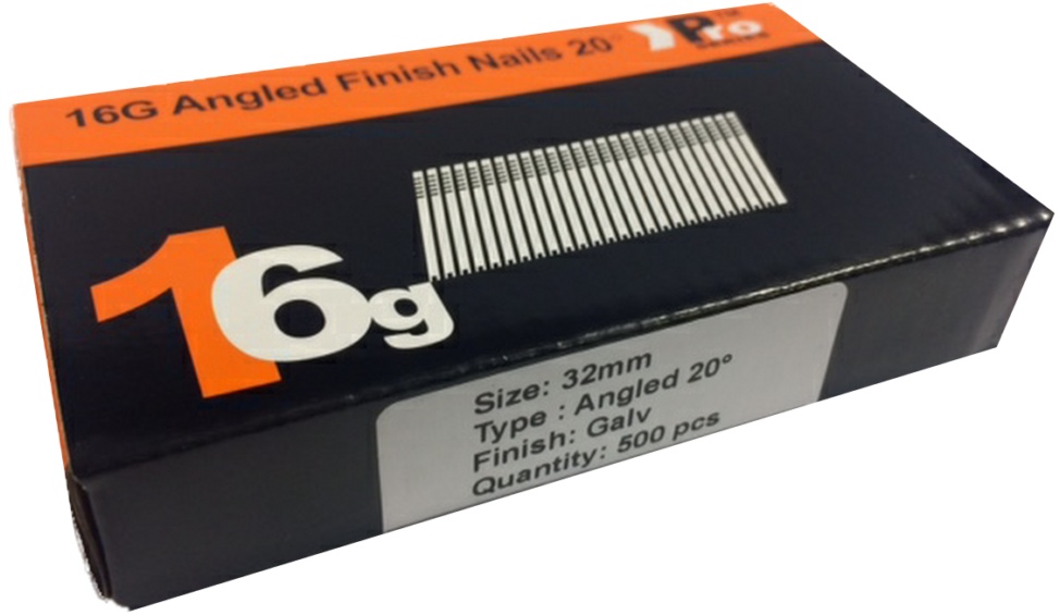 2500 Nails 32mm,38mm,45mm,50mm,63mm-16g ANGLED for Dewalt, Paslode, Hitachi 4