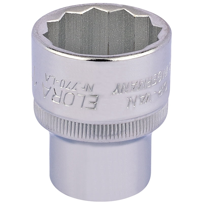 Draper 24476 Elora Bi-Hexagon Socket 1/2"" Sq Dr 1""