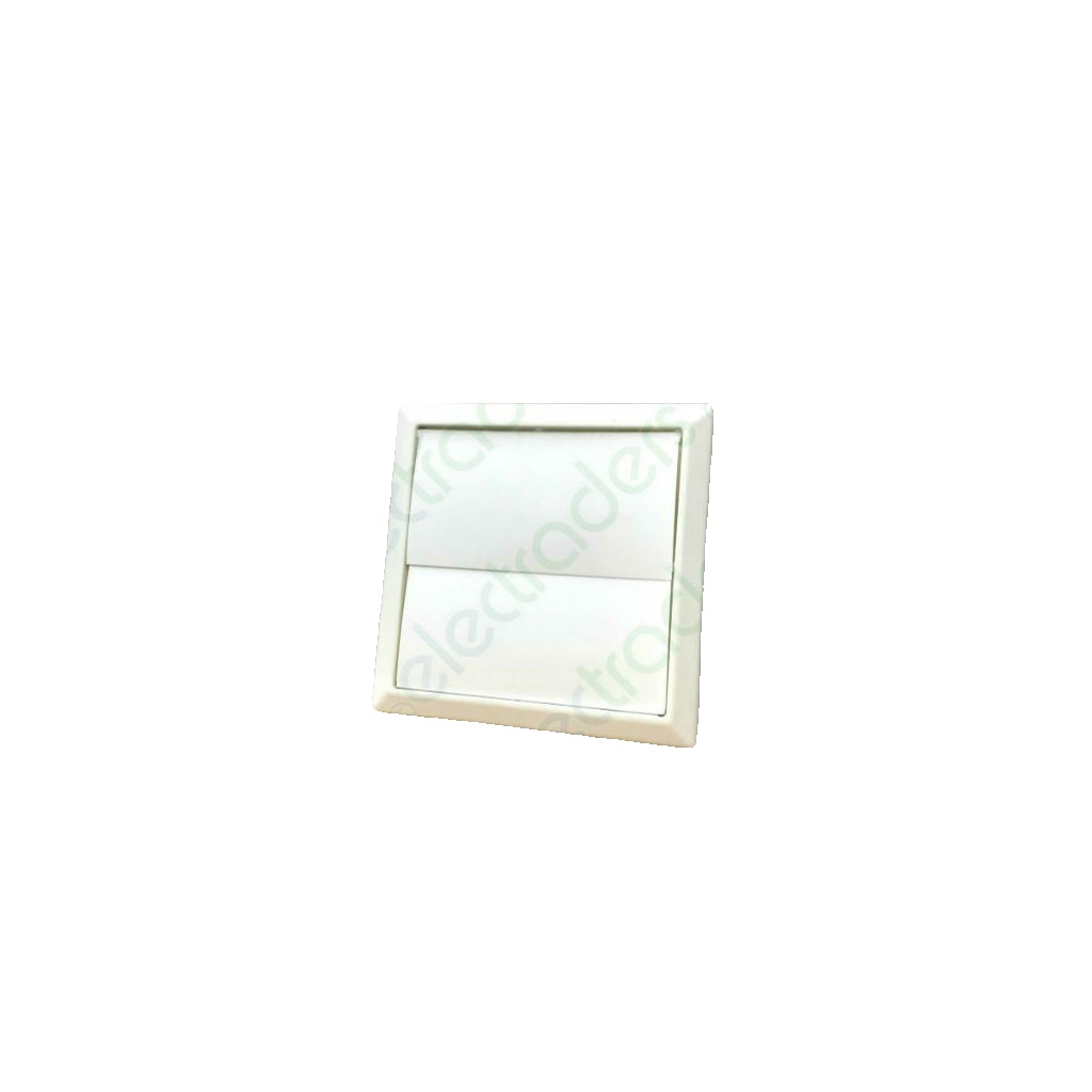 Domus 4900W Gravity Ventilation Grille - 100mm / 4 Inch (White)