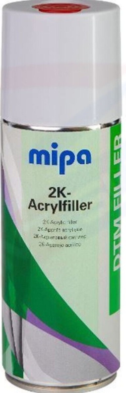 MIPA 2K Acrylfiller Spray GREY 2K Primer Filler 400ml Aerosol Inc Hardener