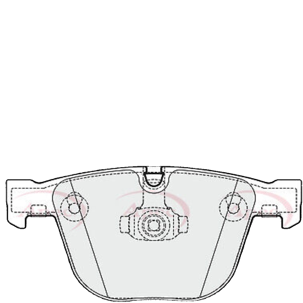 Brake Pad Set For Disc Brake Rear For ATE System Fits BMW X5 X6 APEC PAD1732
