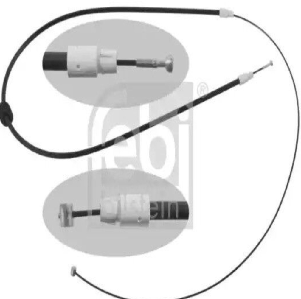 FEBI 34915 CABLE PULL PARKING BRAKE Front