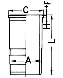 CYLINDER LINER 89563110 FOR OM460.900/901/902/903/904/905/906/907/908 12.8L 6cyl