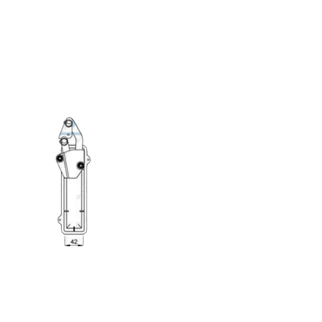 NRF 54225 Heat Exchanger, interior heating for FIAT