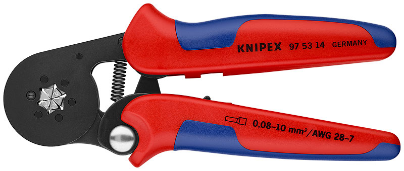 Knipex Crimping Pliers For Wire End Sleeves Ferrules 180mm Self Adjusting 975314