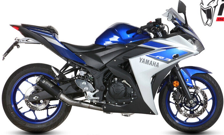 Mivv Complete Exhaust Full system Inox black for YAMAHA YZF R3 2015 > 2023
