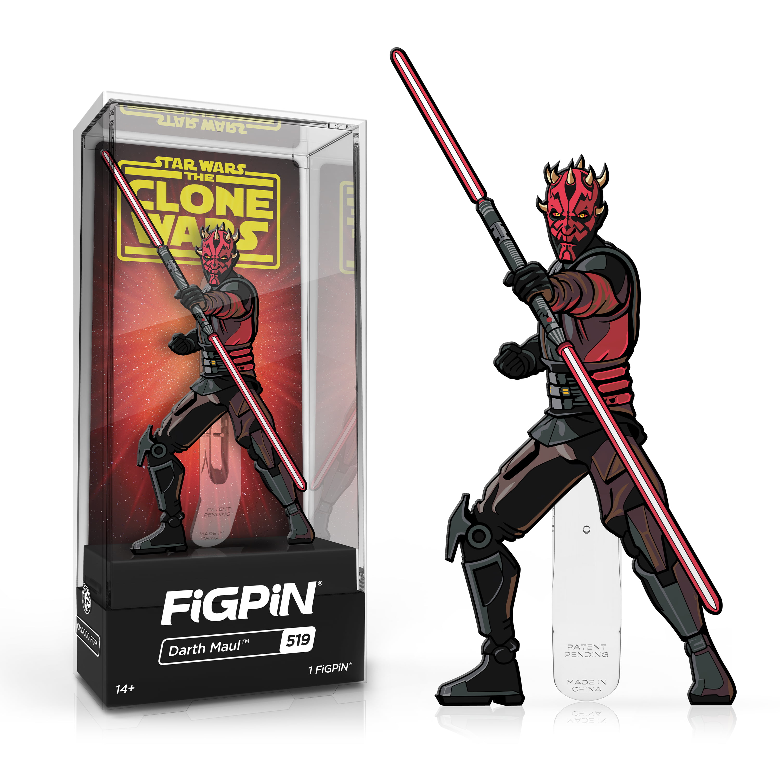 FiGPiN Star Wars The Clone Wars Darth Maul 3  Enamel Pin #519